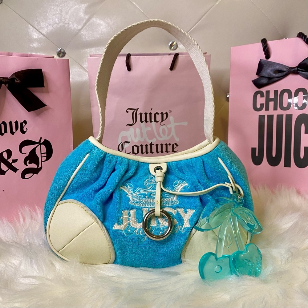 SOLD Juicy couture rare aqua small bag 💦